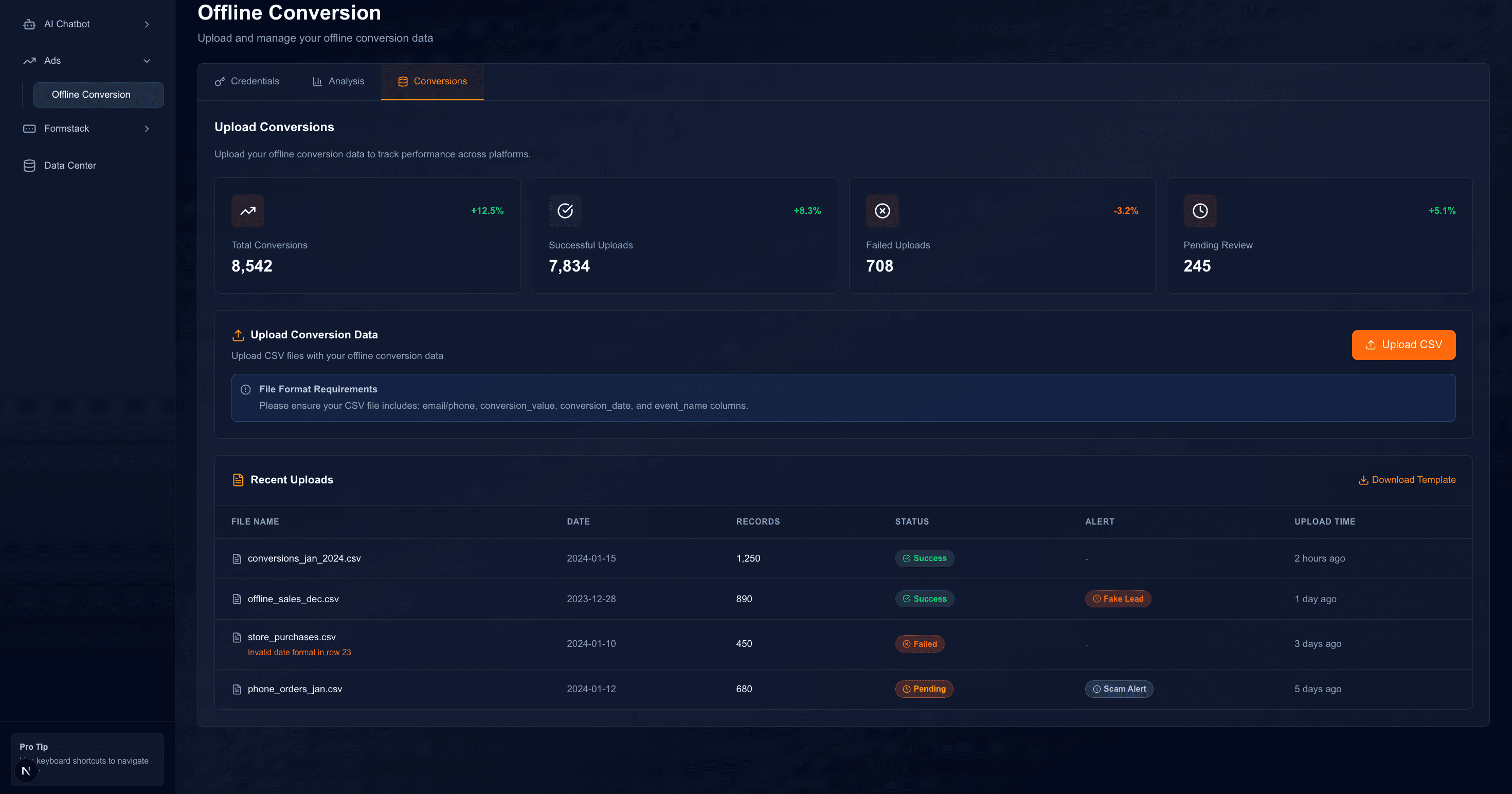 Offline Conversion Tracking